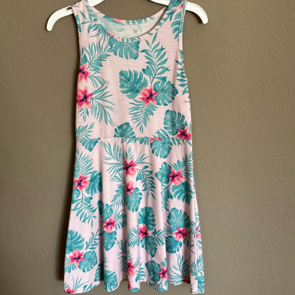 Casual girls Hawaiian print dress size large 10/12